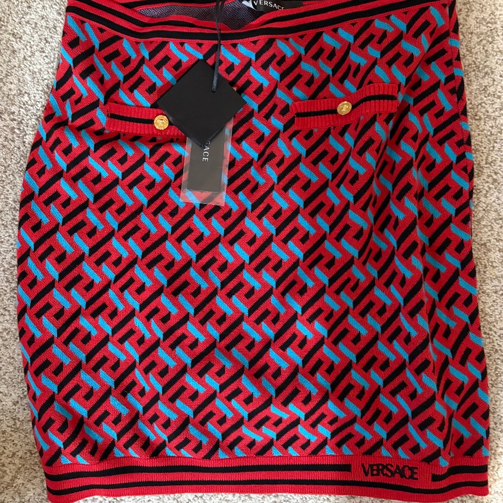 NWT Versace Knit Skirt Size 52 US 16